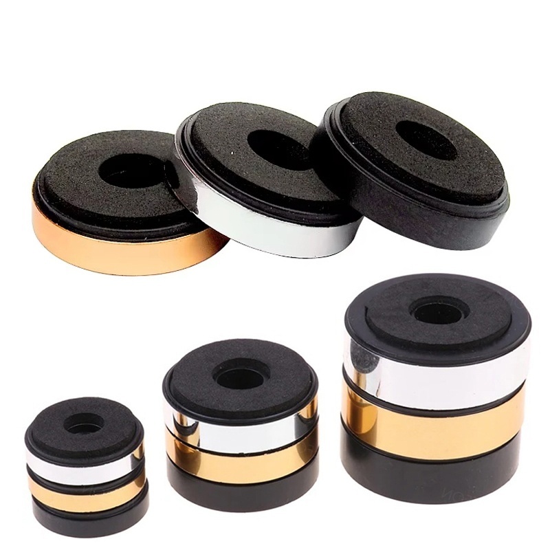 Home Cinema Rack - 4pcs Speaker Shockproof Stand Feets Audio