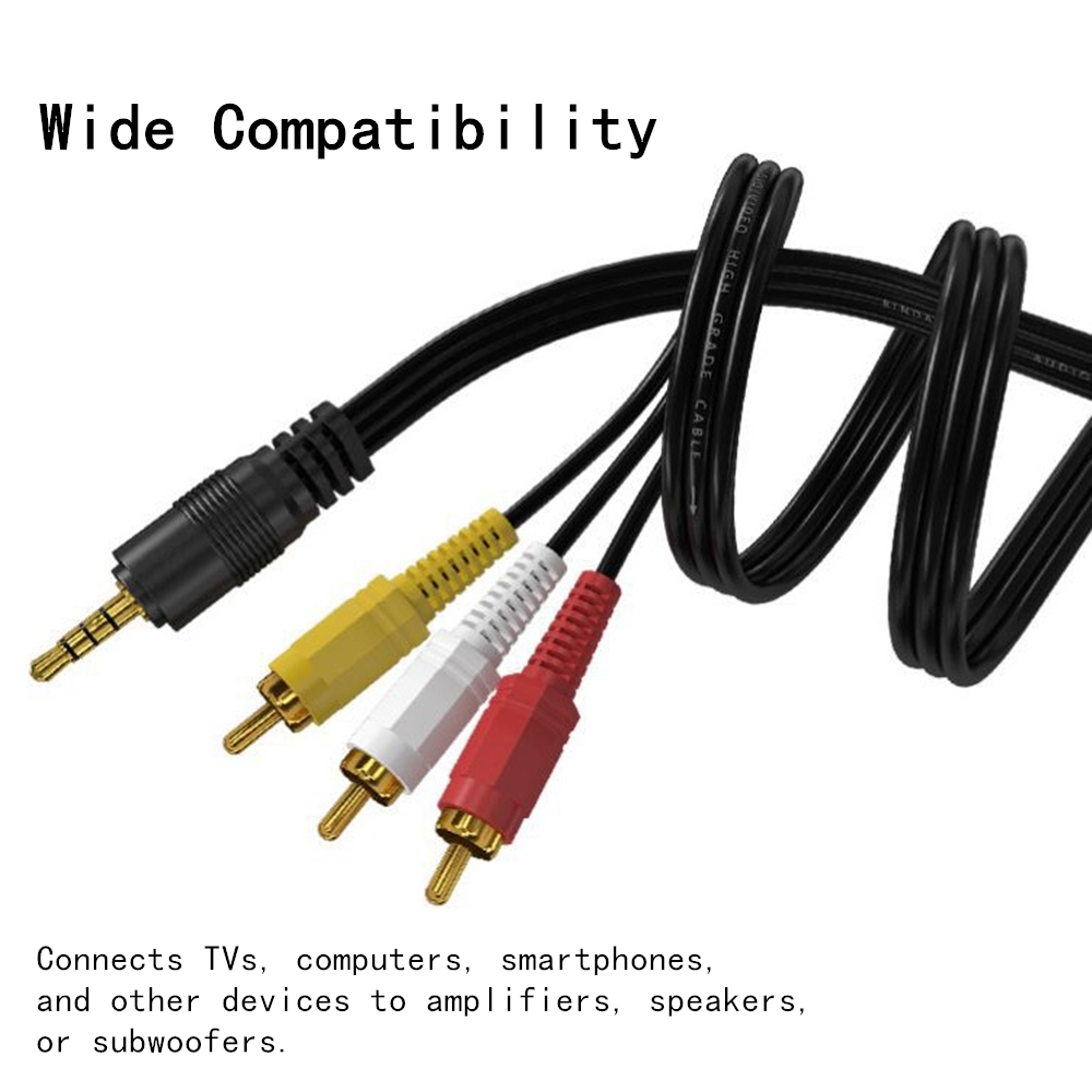 Home Cinema Choice - 3.5mm to 3 RCA Audio Video