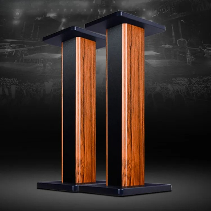 Solid Wood Speaker Stand Floor - Home Cinema Rack 评论和价格