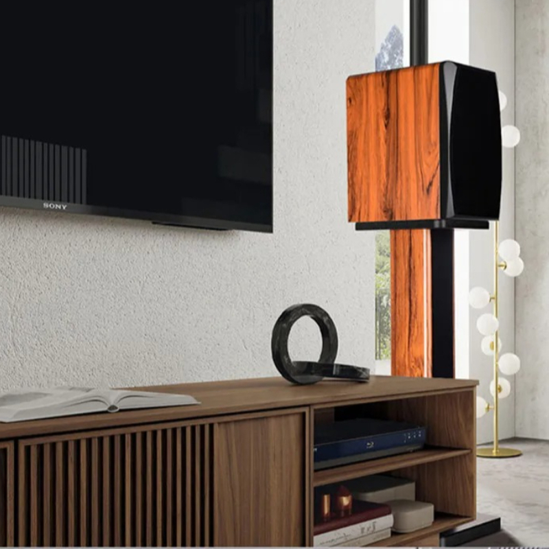 Solid Wood Speaker Stand Floor - Home Cinema Rack 评论和价格