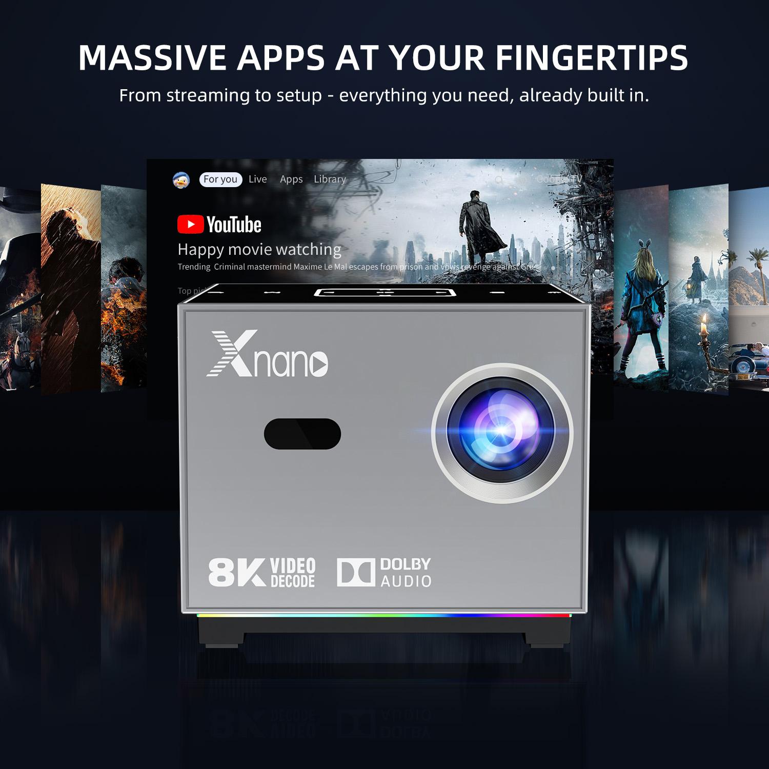 Xnano Portable Smart Projector - Home Cinema Rack 评论和价格