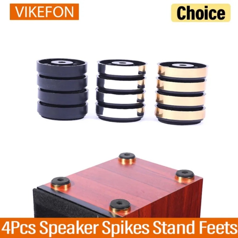 VIKEFON 4Pcs Speaker Spikes St - Home Cinema Rack 评论和价格