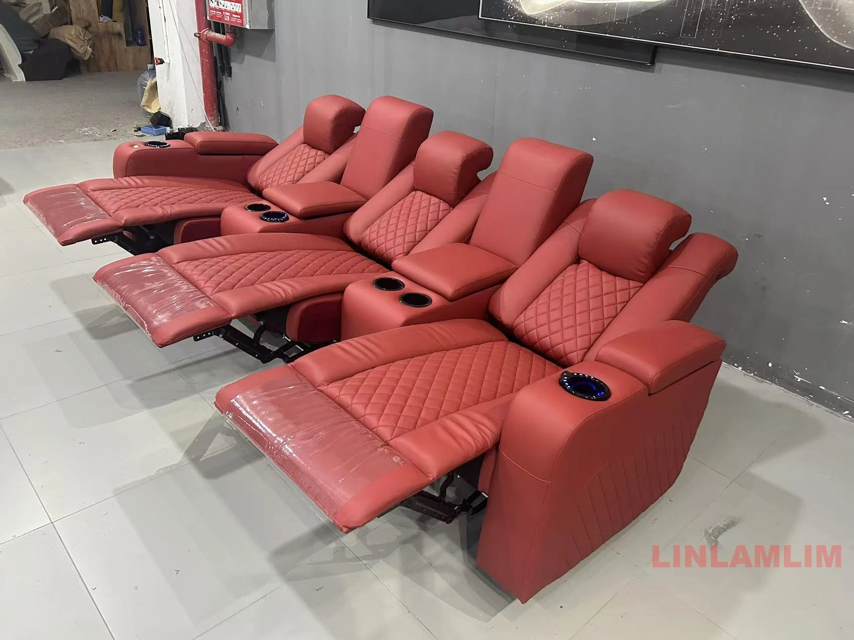 Linlamlim Luxury 3-Seat Reclin - Home Cinema Couch 评论和价格