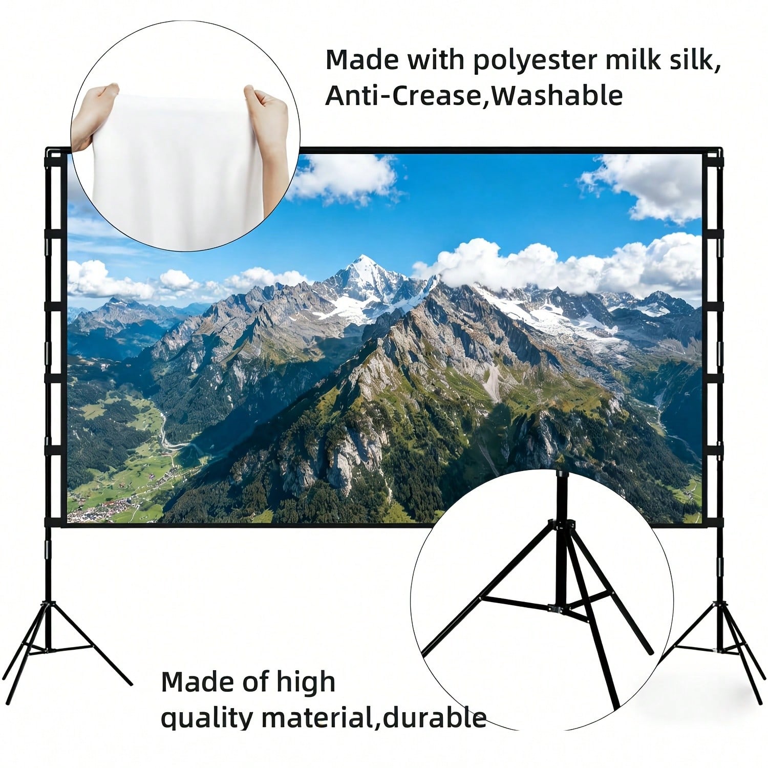 XBJ 100 Inch 4K Ultra HD Proje - Home Cinema Rack 评论和价格