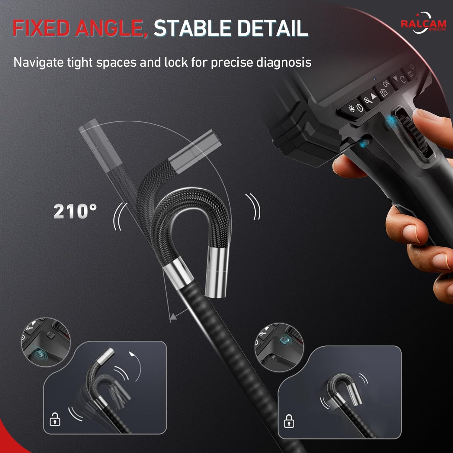 Ralcam Endoscope Camera with L - Home Cinema Hd 评论和价格