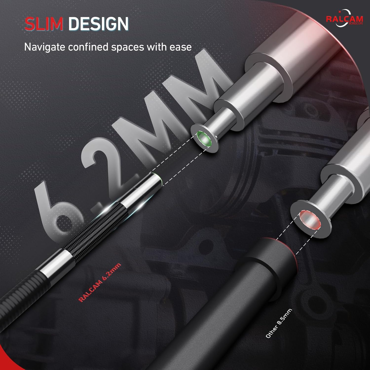 Ralcam Endoscope Camera with L - Home Cinema Hd 评论和价格