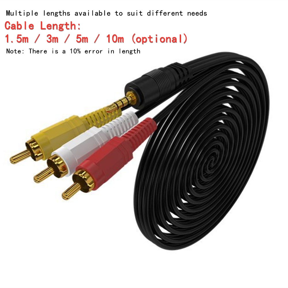 3.5mm to 3 RCA Audio Video Cab - Home Cinema Choice 评论和价格