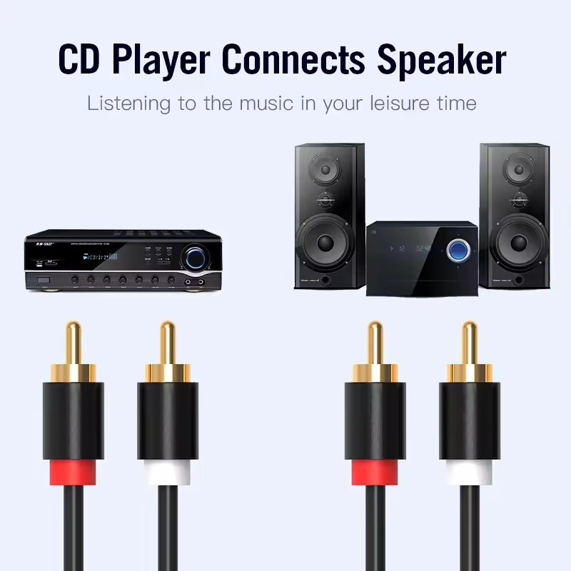 HIFI Stereo RCA Cable 2RCA to  - Home Cinema Choice 评论和价格