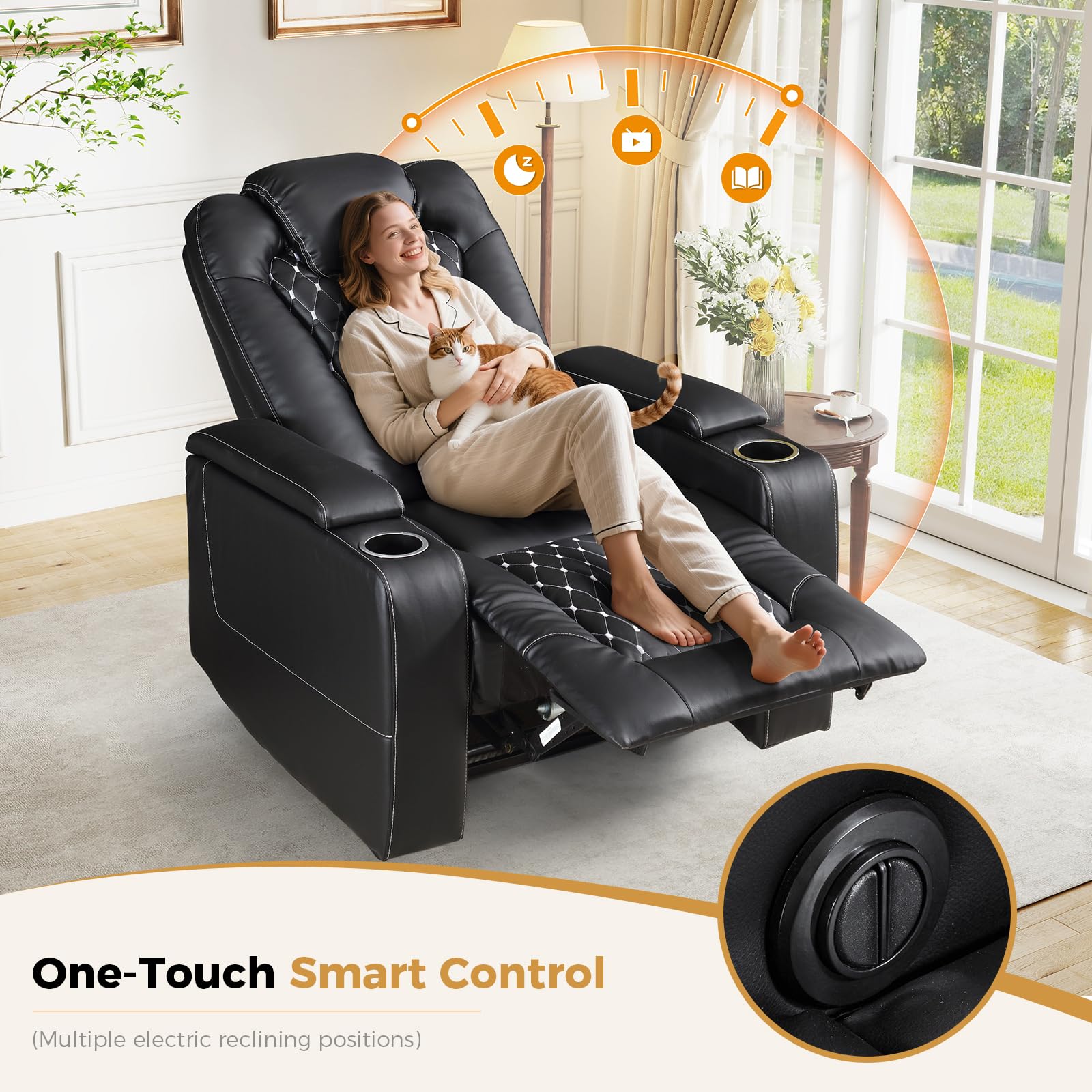 Electric Power Recliner Chair  - Home Cinema Couch 评论和价格
