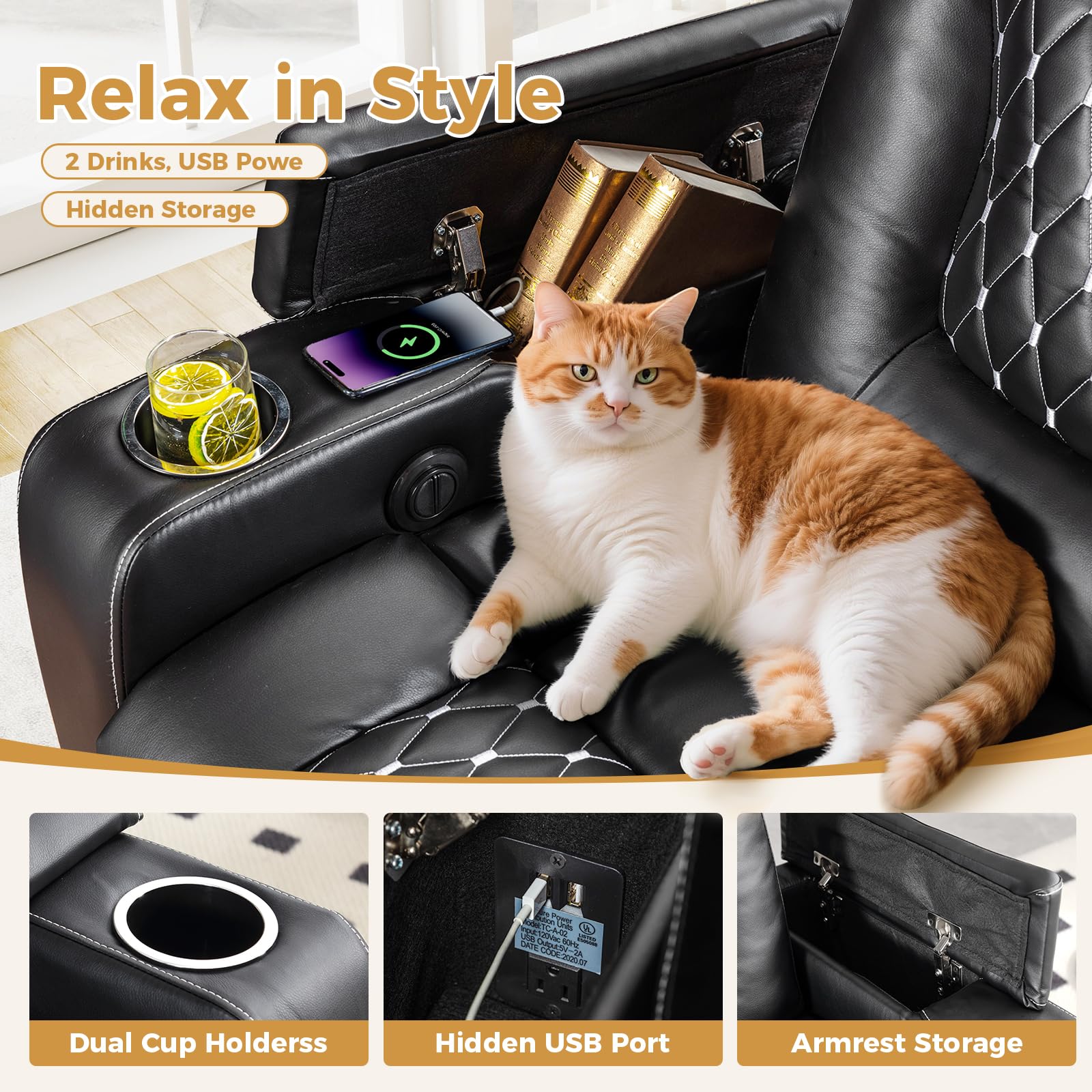 Electric Power Recliner Chair  - Home Cinema Couch 评论和价格