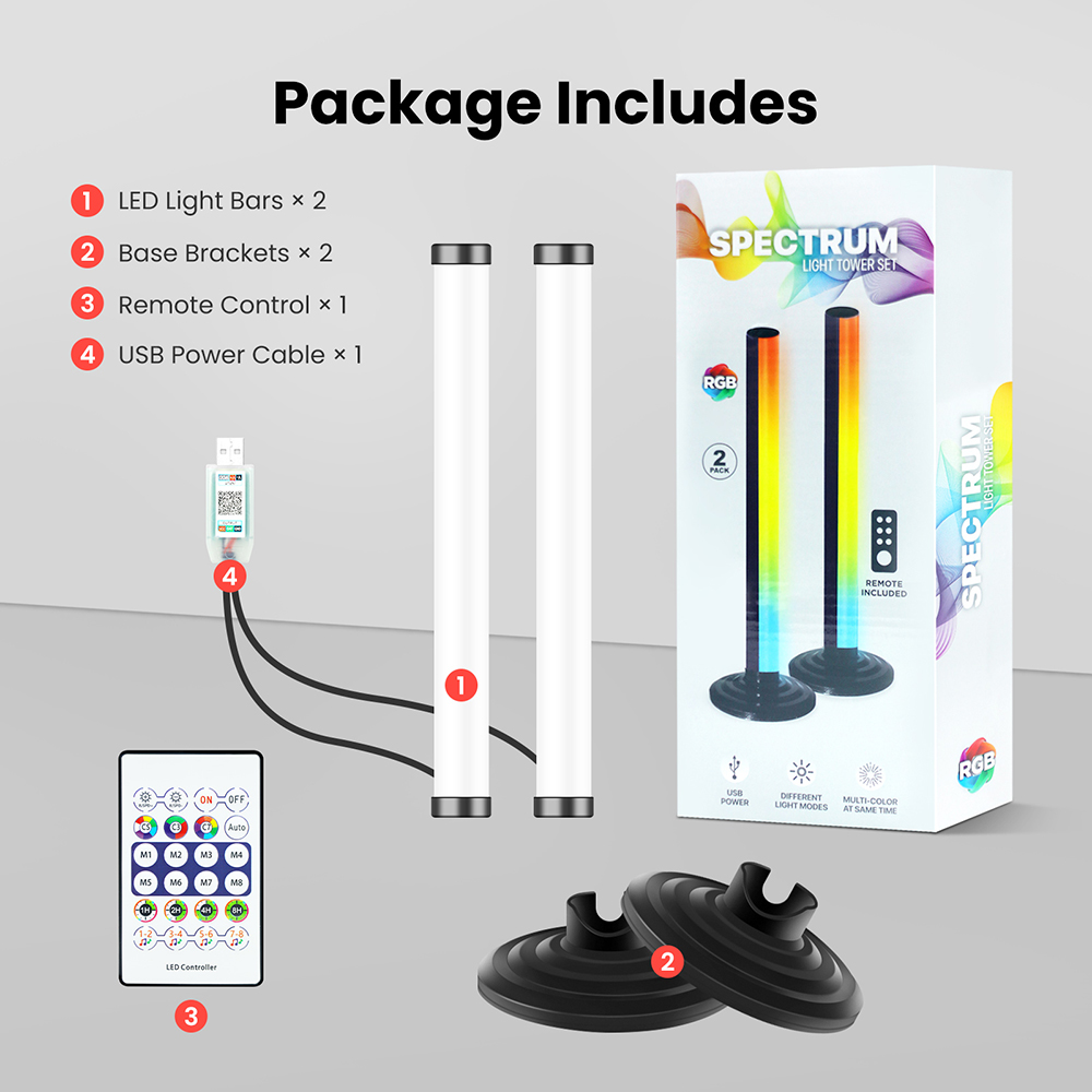 5V Smart LED Corner Floor Lamp - Home Cinema Rack 评论和价格