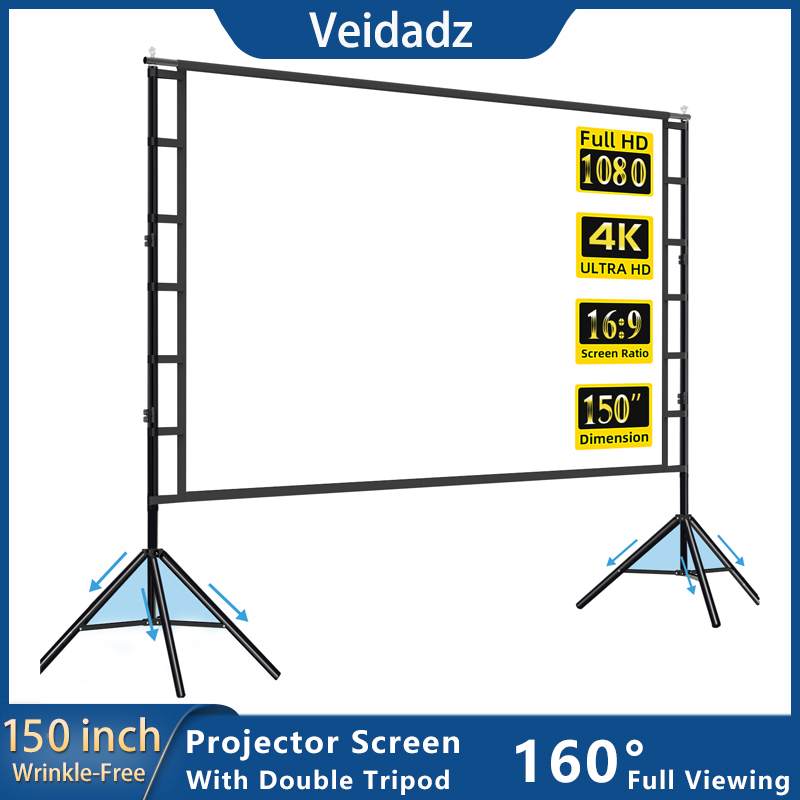 VEIDADZ Projector Screen With  - Home Cinema Rack 评论和价格