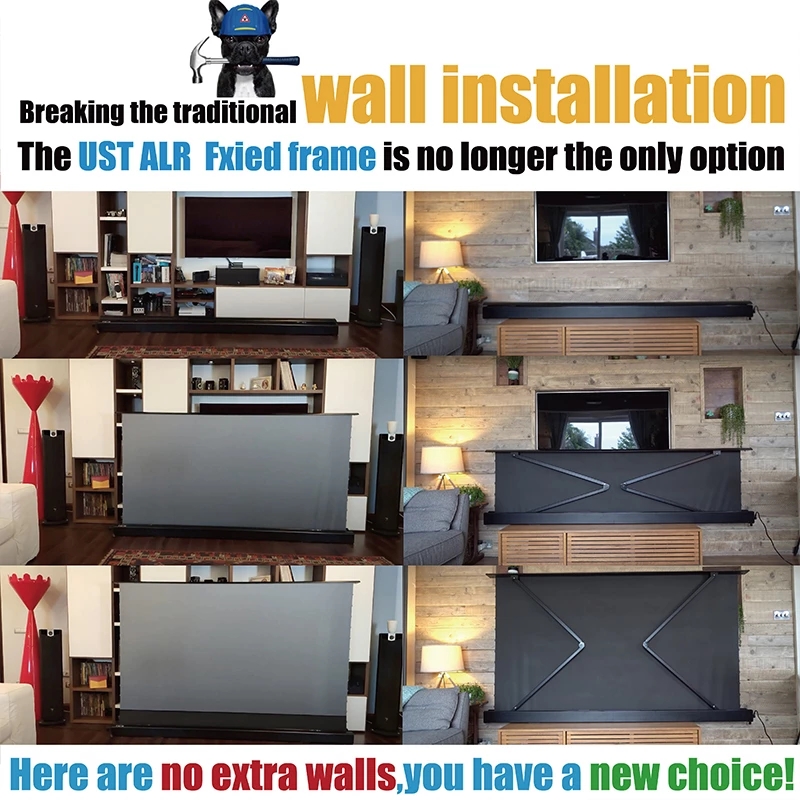 Free Shipping 100 Inch 16:9 CL - Home Cinema Ultra Short Throw Projector 评论和价格