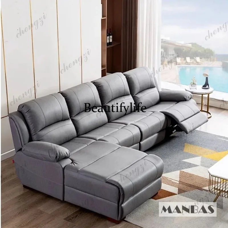 01A Leather Manual Electric Re - Home Cinema Couch 评论和价格