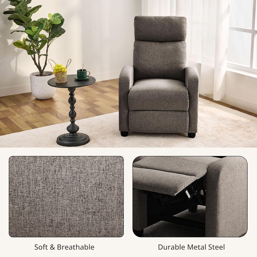 Modern Manual Push Back Reclin - Home Cinema Couch 评论和价格