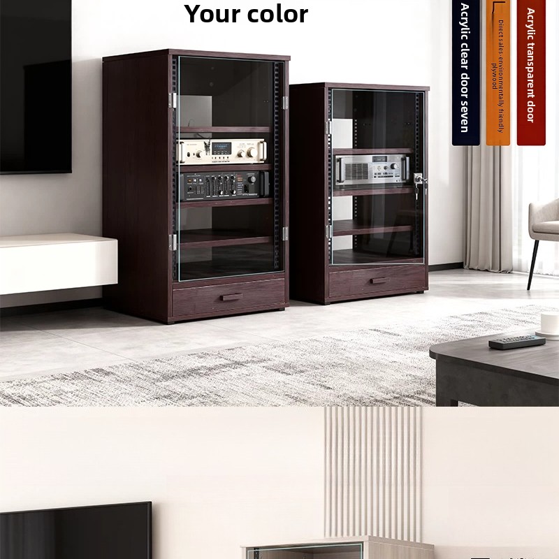 Front transparent door 8U - 16 - Home Cinema Rack 评论和价格